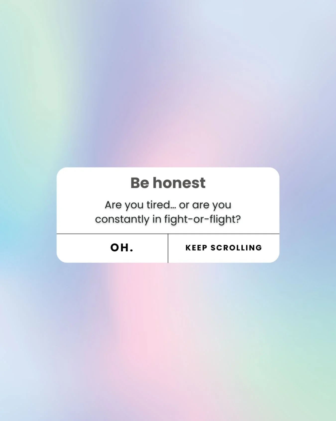 You might not be &ldquo;just tired.&rdquo;
You might be running on chronic fight-or-flight.

Constant alertness. Overthinking. Difficulty relaxing&mdash;even when nothing is wrong.
That&rsquo;s not a personality trait. That&rsquo;s your nervous syste