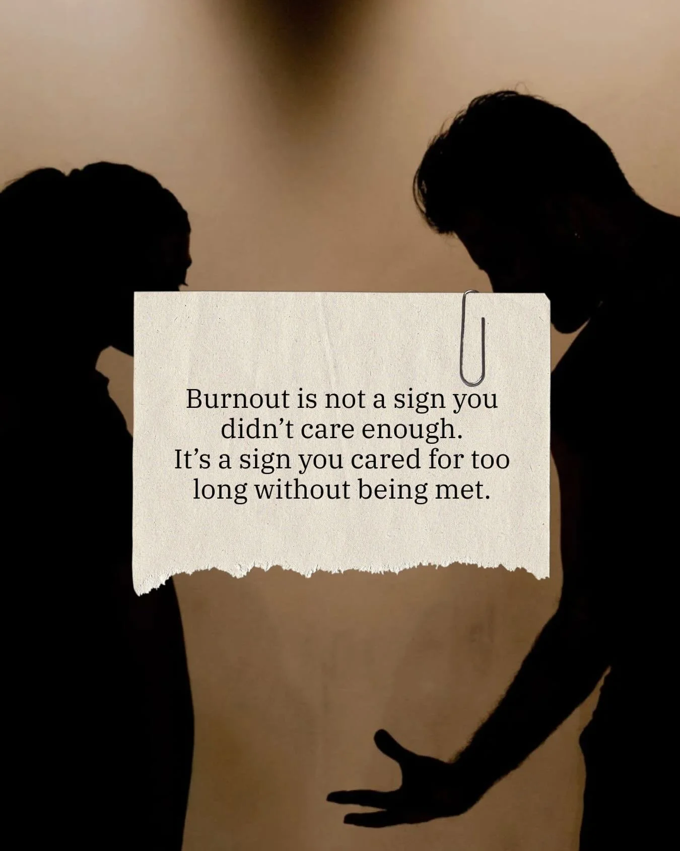Burnout in relationships doesn&rsquo;t happen overnight.
It&rsquo;s often the result of caring deeply&hellip; for a long time&hellip; without feeling met in return.

If this resonates, you&rsquo;re not alone&mdash;and there&rsquo;s more to understand