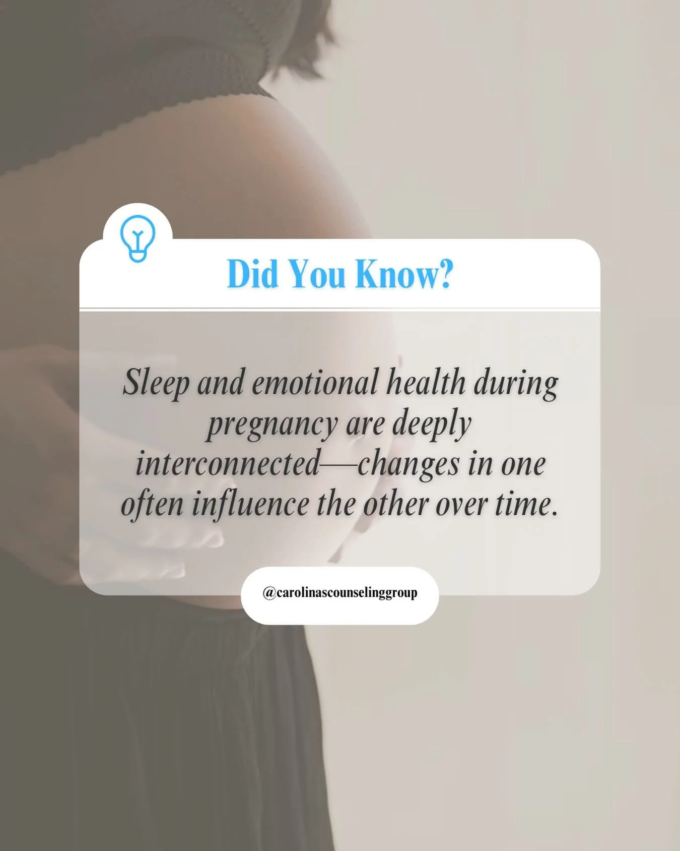Did you know?! Sleep and emotional health during pregnancy are deeply interconnected&mdash;changes in one often influence the other over time.

If you&rsquo;ve noticed your sleep and mood affecting each other during pregnancy, you&rsquo;re not alone.