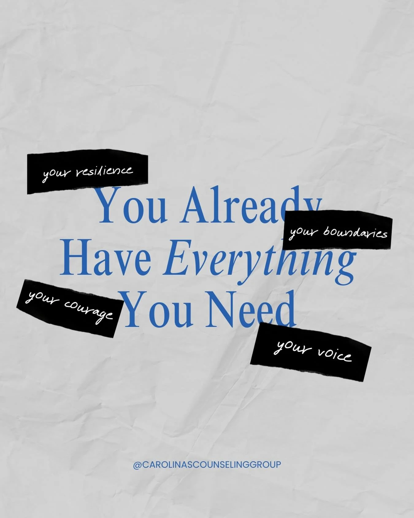 You already have everything you need. Not because it&rsquo;s easy&mdash;but because the parts of you that got you this far are still within you.

Even when it doesn&rsquo;t feel like it. 🤍

#mentalhealth #selfgrowth #healingjourney #innerstrength #t
