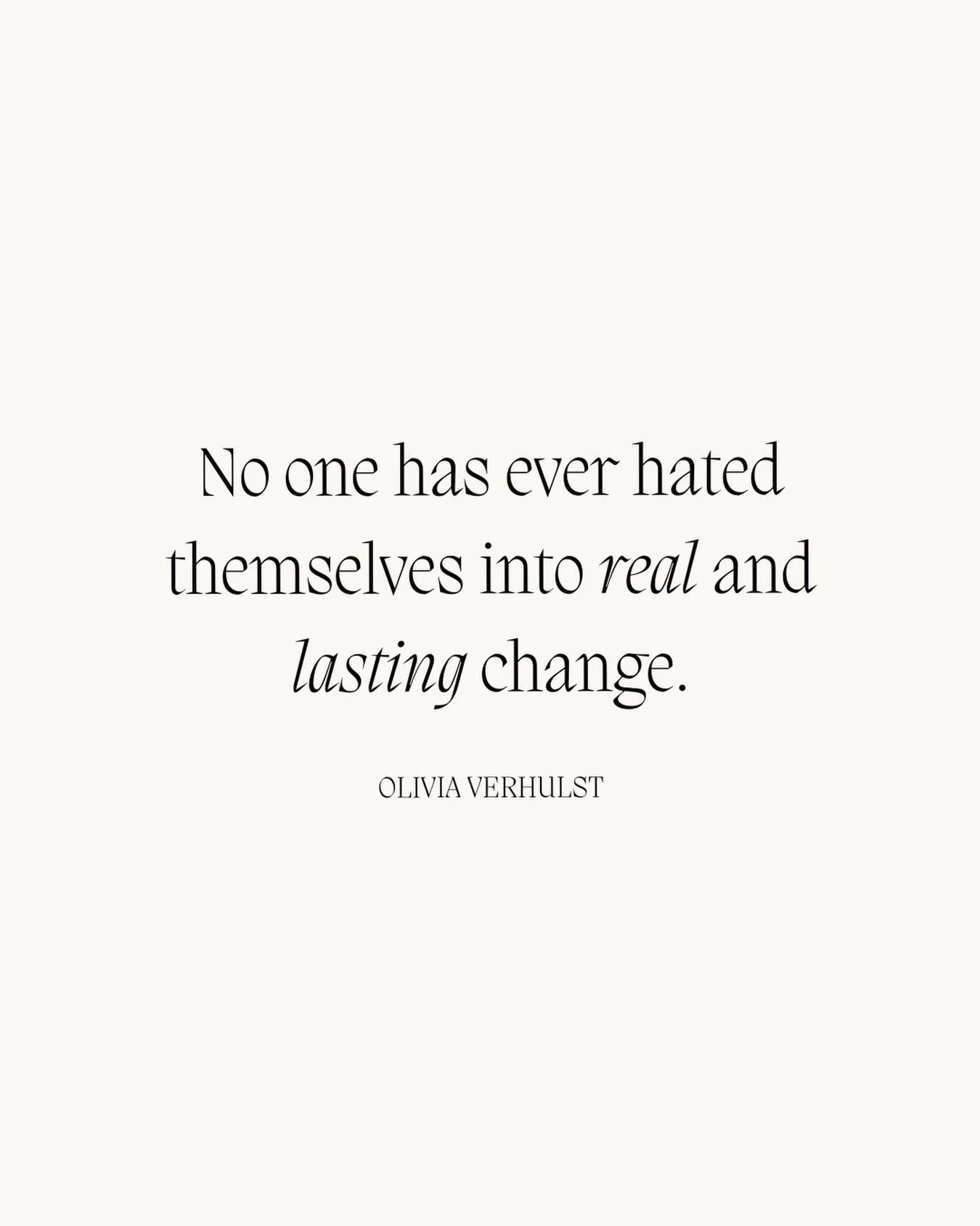 We love this quote from @theinnerwork_witholivia 👏✨

You can&rsquo;t shame yourself into healing.
Real, lasting change happens when you feel safe enough to be honest, supported enough to grow, and understood enough to move forward.

Our team of 20+ 