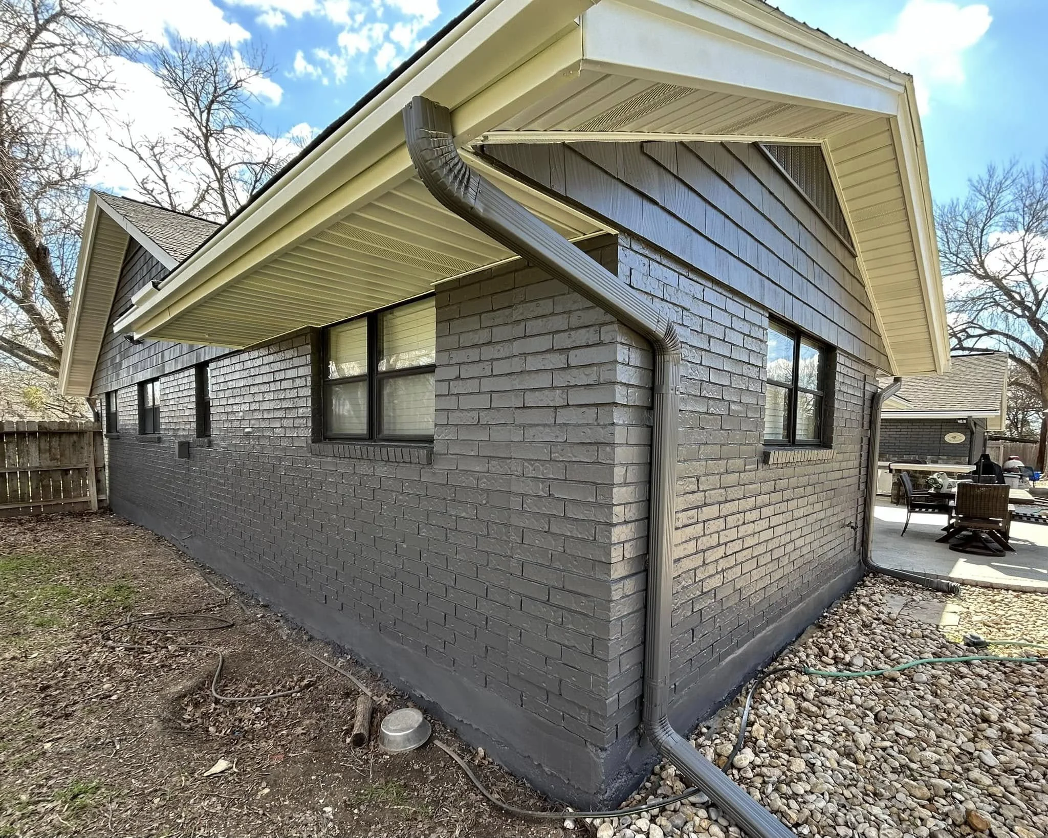 Exterior Brick House After Painting