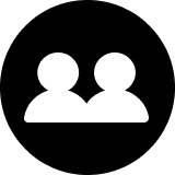 Icon of two people to represent 2-6 players