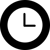 Icon of a clock to represent 45 minute playtime
