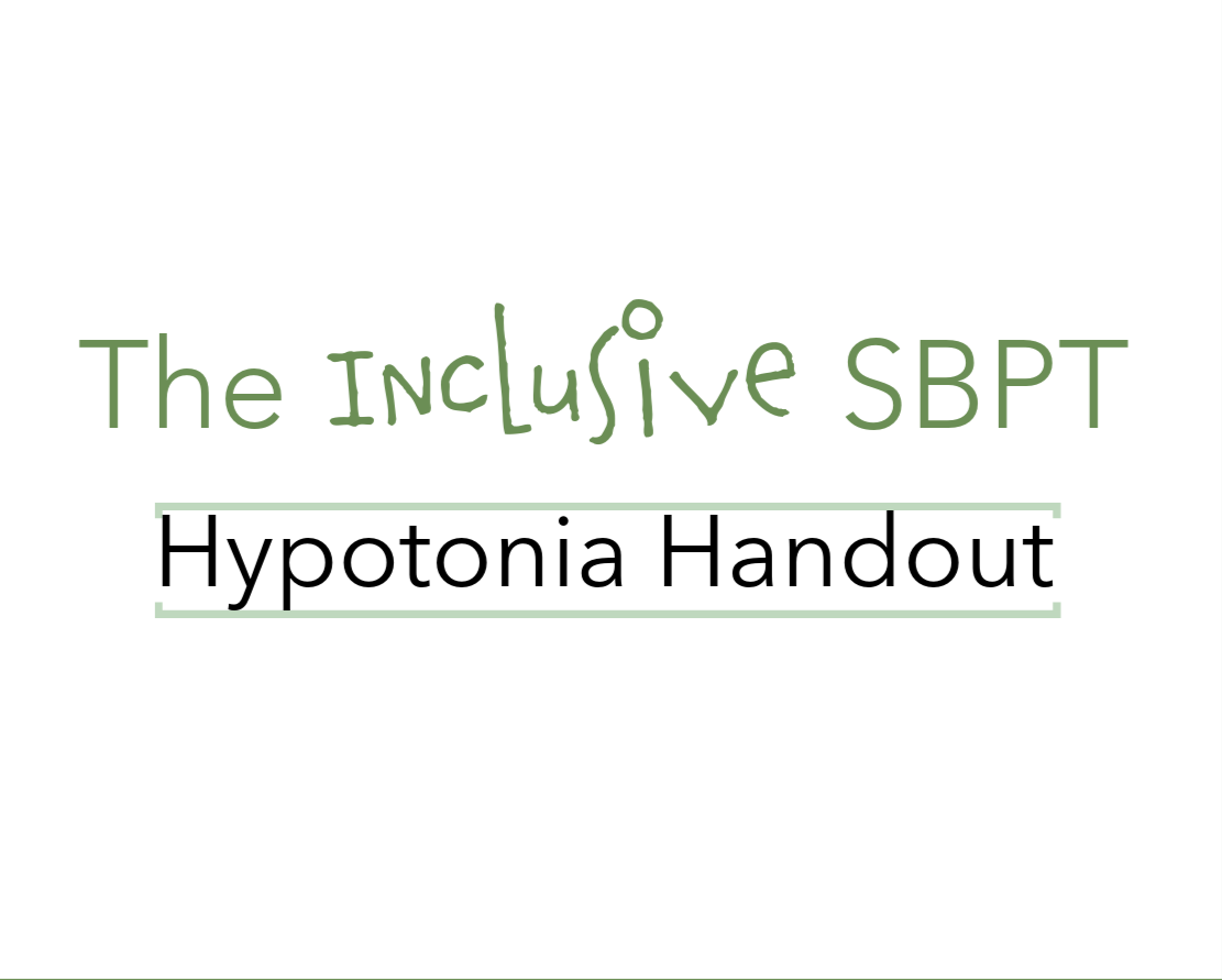 Hypotonia Handout