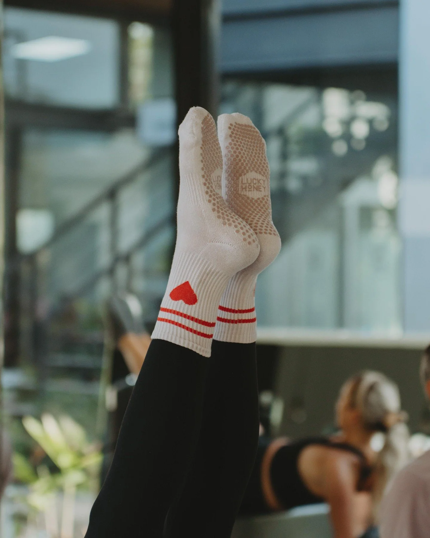 Cute workout clothes make the workout easier. Right?
RIGHT???

(psst&hellip; grip socks required for class. might as well make &rsquo;em cute.)