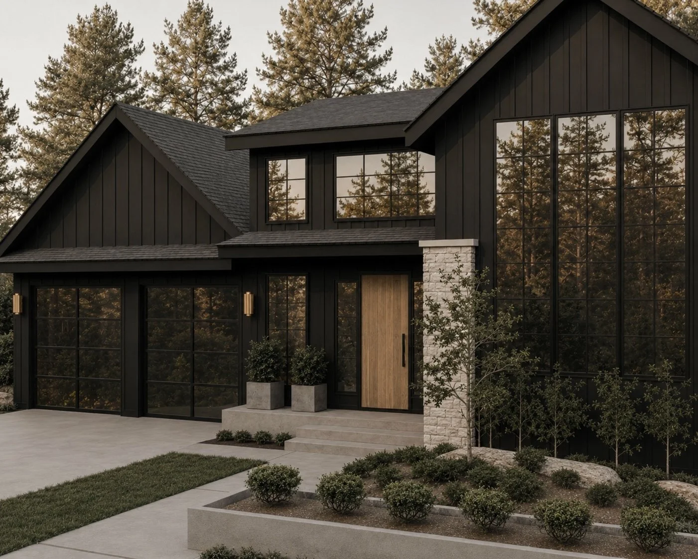 EARTHY MODERN HOME DESIGN CONCEPT PACKAGE (FLOOR PLAN + CAD FILE INCLUDED)