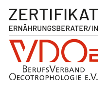 Zertifikat für Ernährungsberater/in vom BerufsVerband Ecotrophologie e.V.