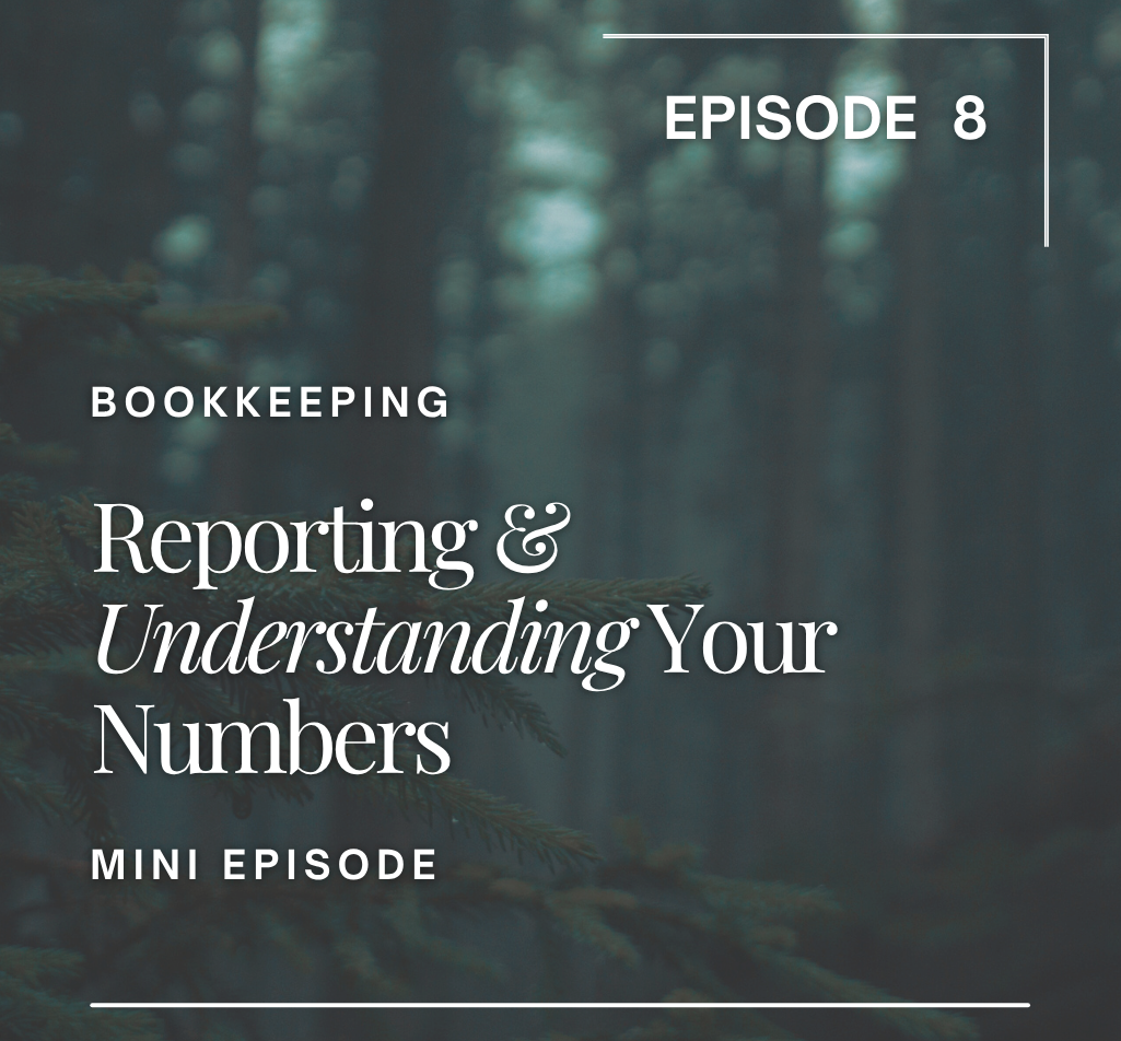 Episode 8: Reporting & Understanding your numbers