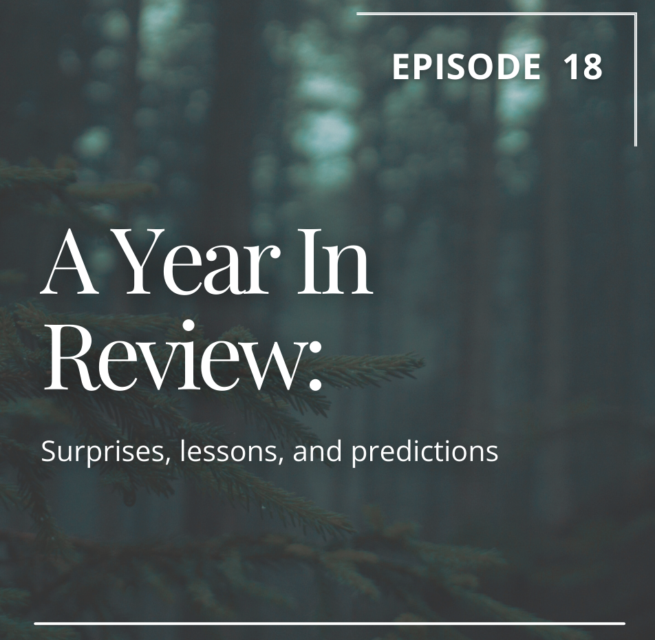 Episode 18: A Year in Review Surprises Lessons and Predictions