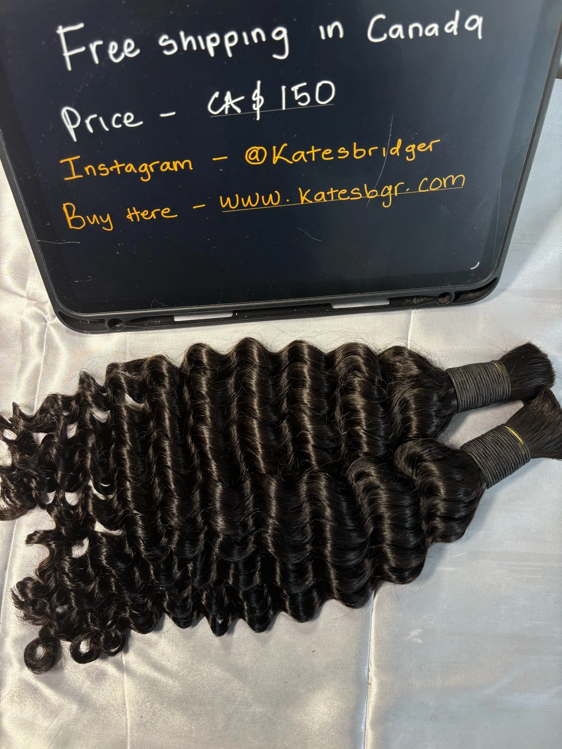 18”Deep Wave Boho Curls ( human hair )