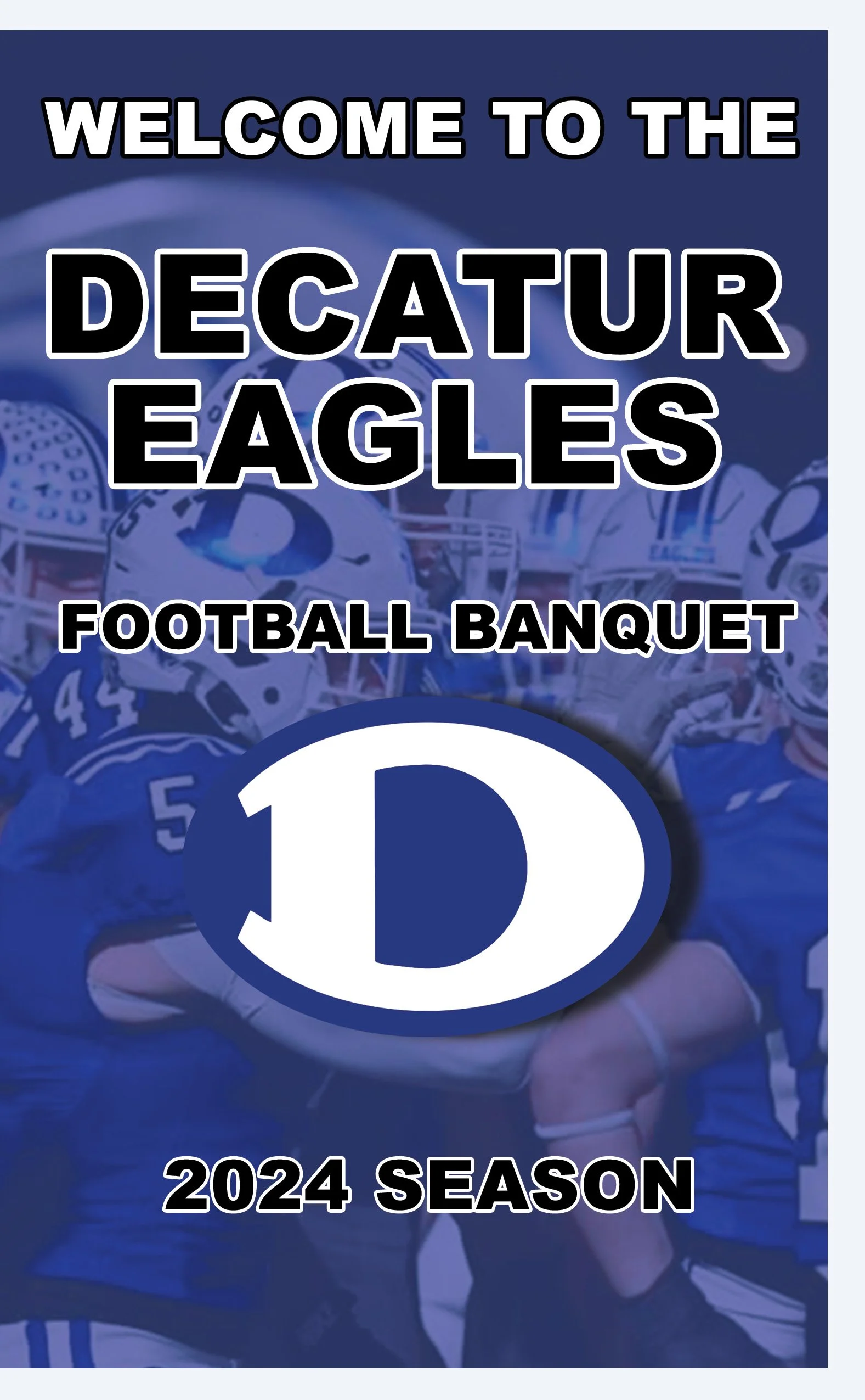Football Banquet Program front page