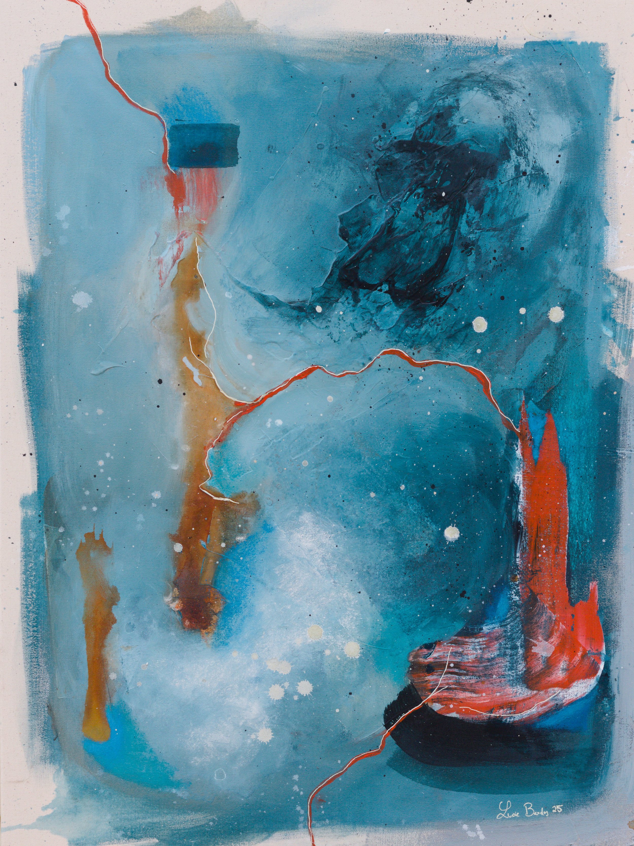 The thread glows luminous I (fine art print 18x24