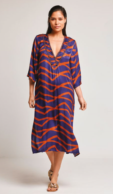 DAVID Kaftan blue