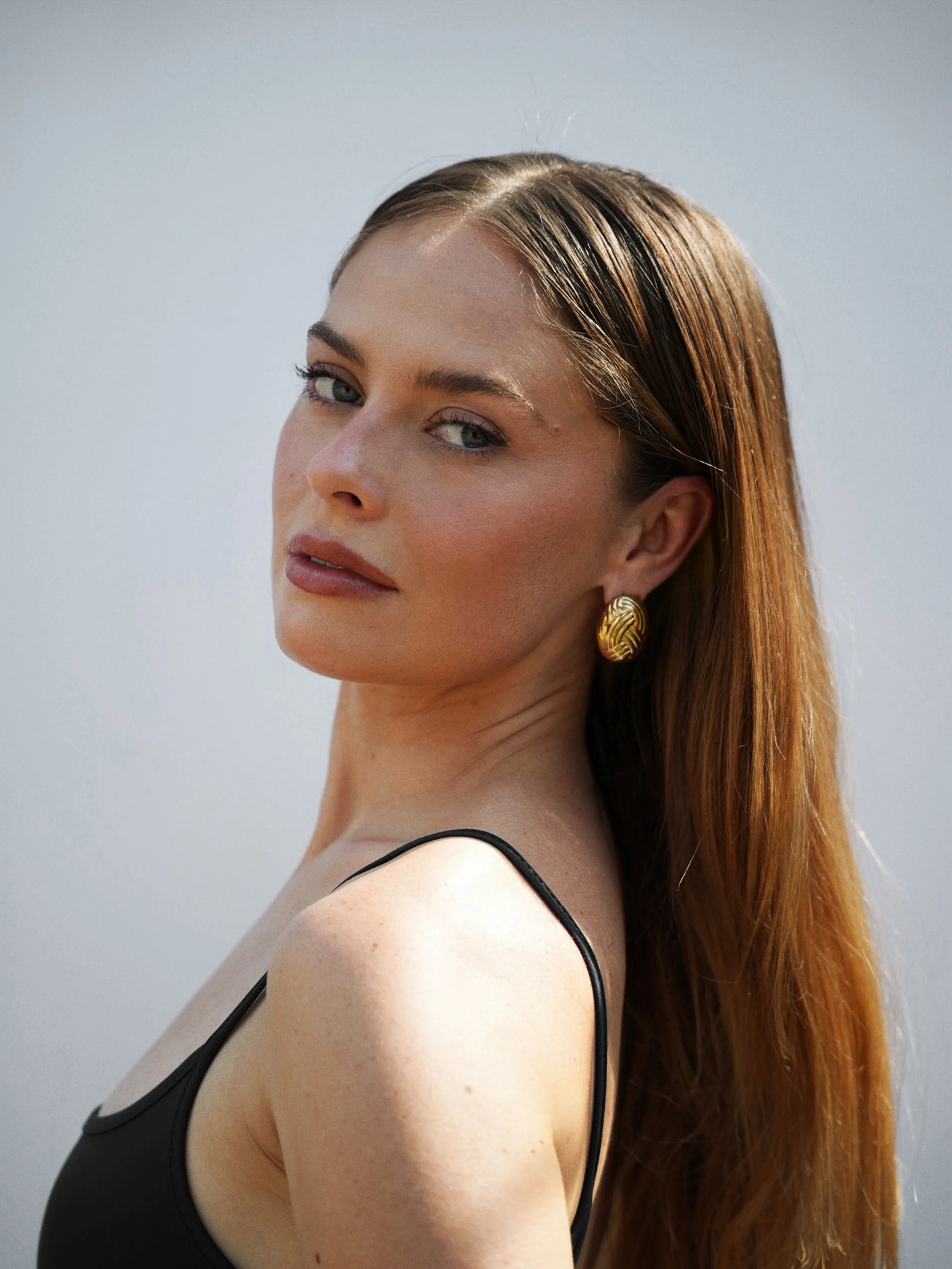 Woven Oval Dome Stud Earrings 2.JPG