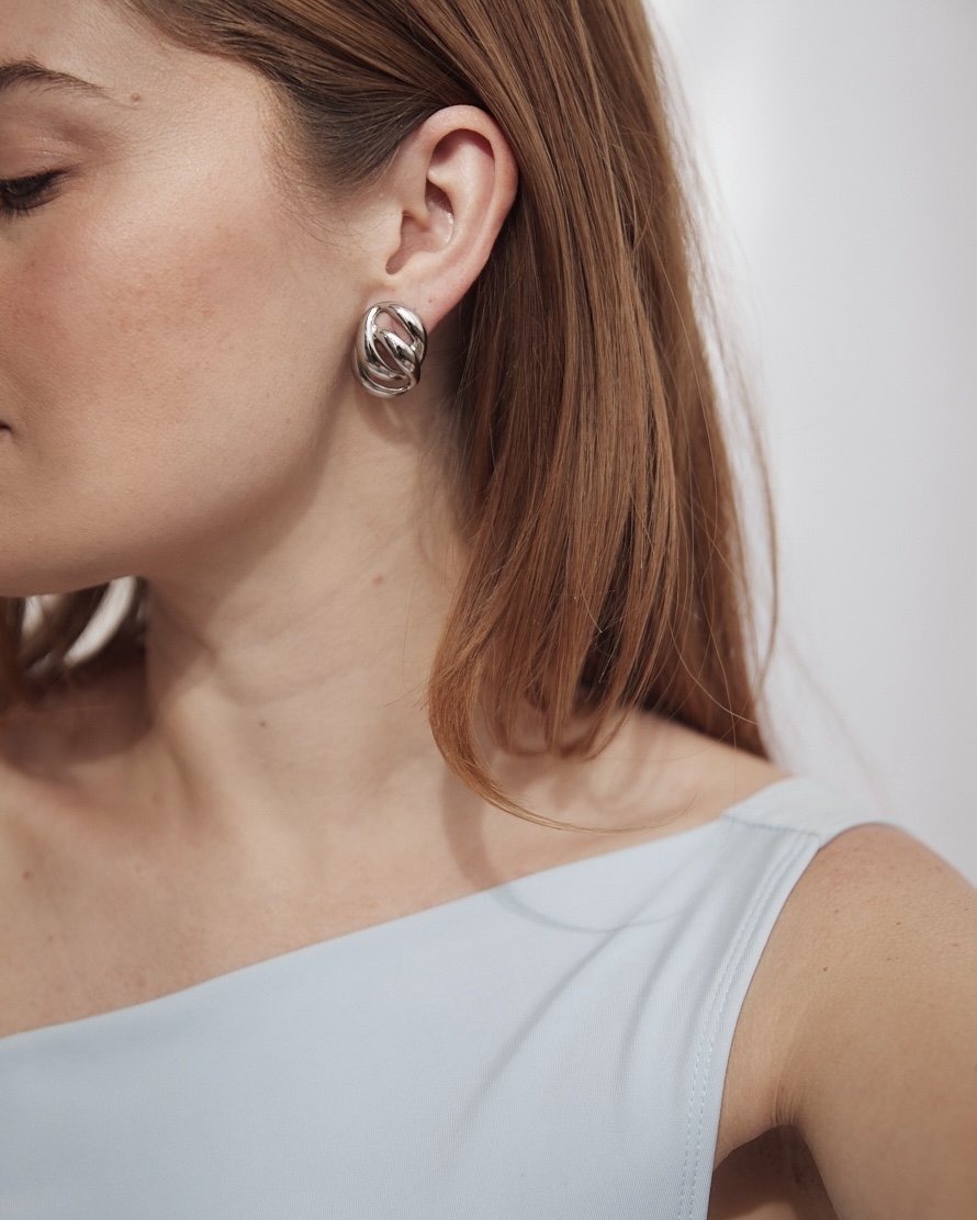 Open Design Silver Stud Earrings 2.jpg