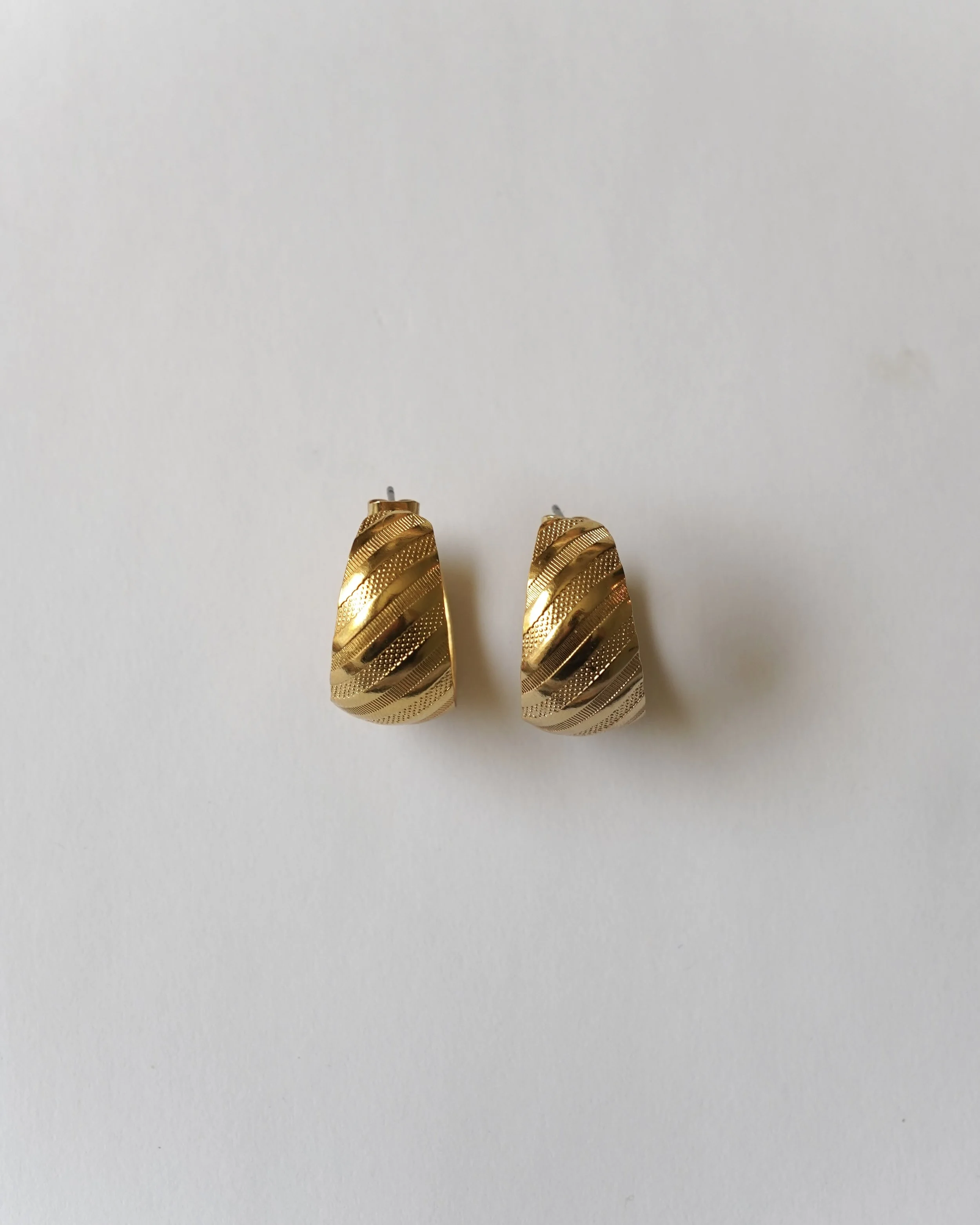 Textured Chunky Hoop Earrings