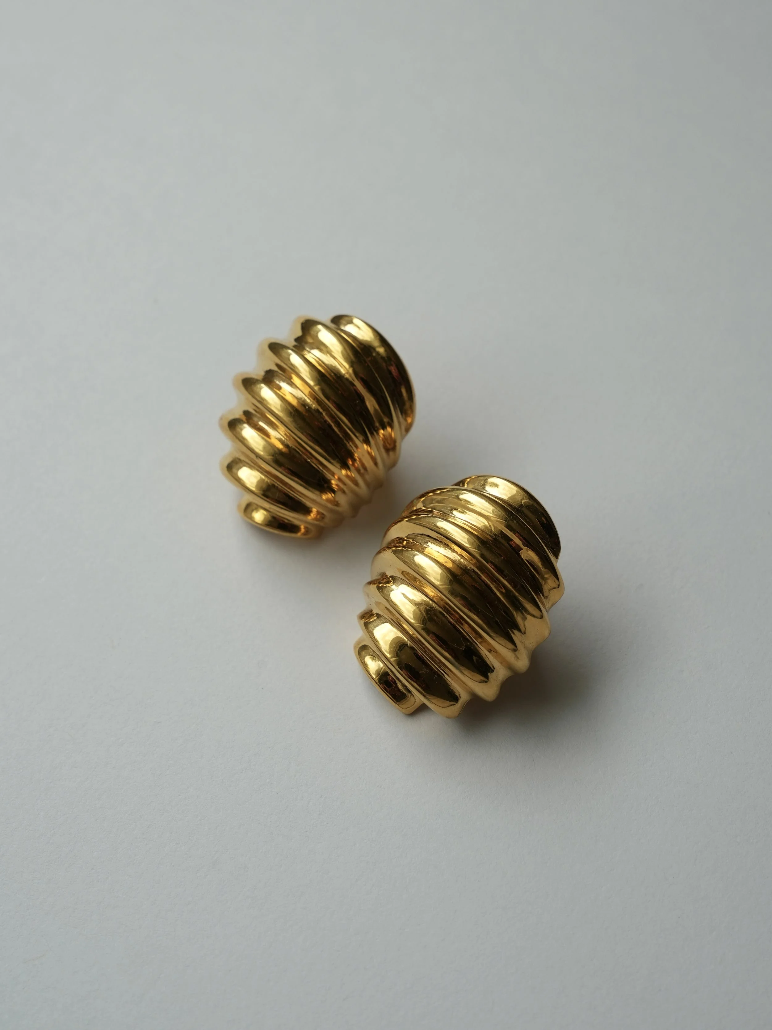 Chunky Ribbed Dome Earrings 2.jpg