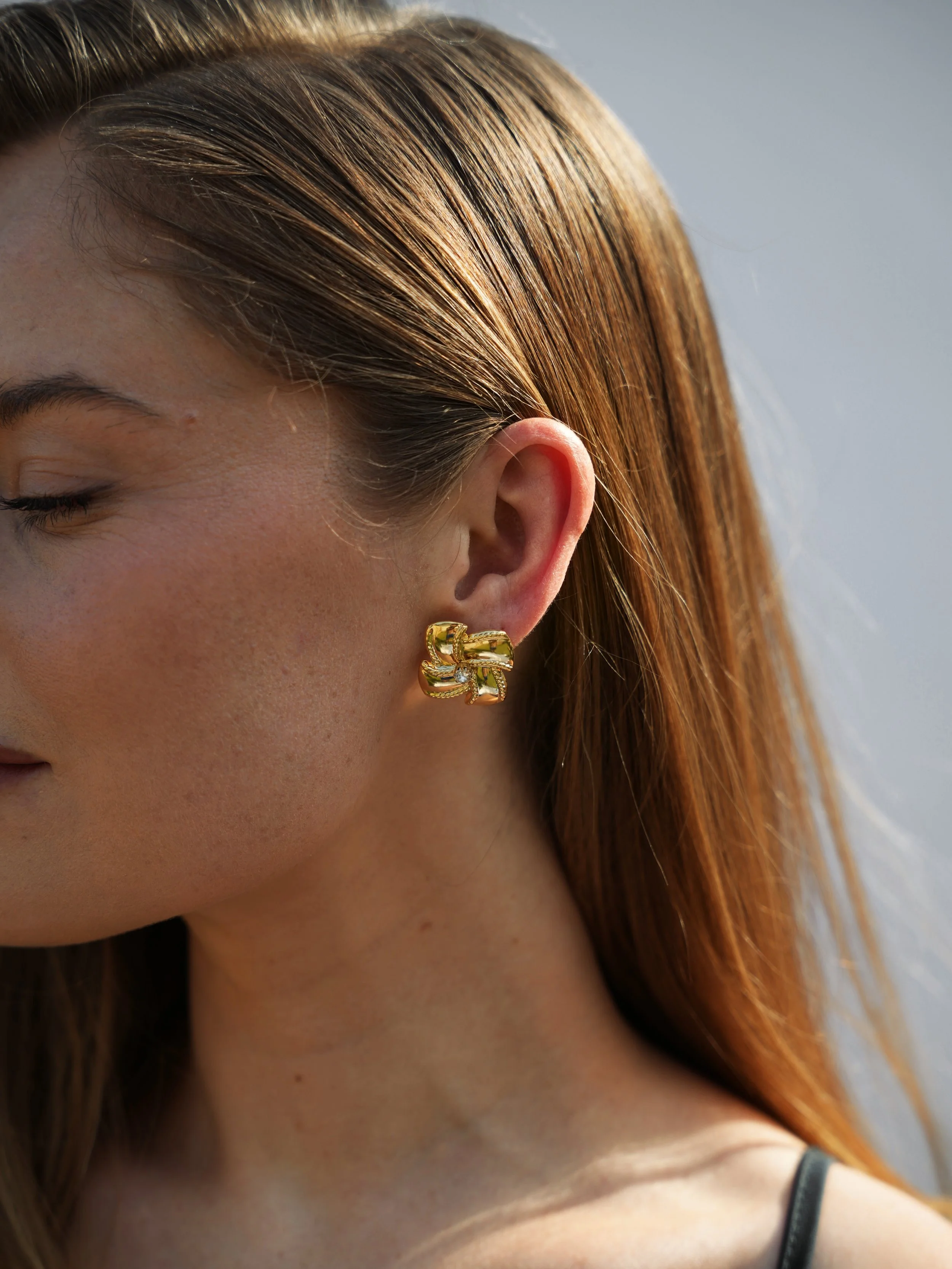 Diamond Ribbon Stud Earrings.JPG