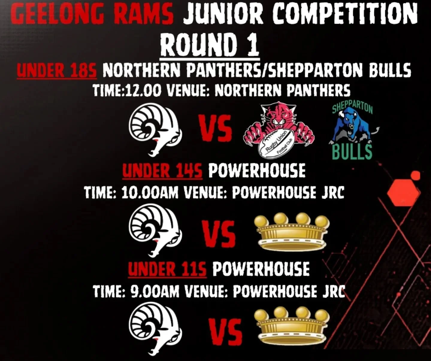 Rams Are On The Road, All Competition Grades. Let's Go Rams!!