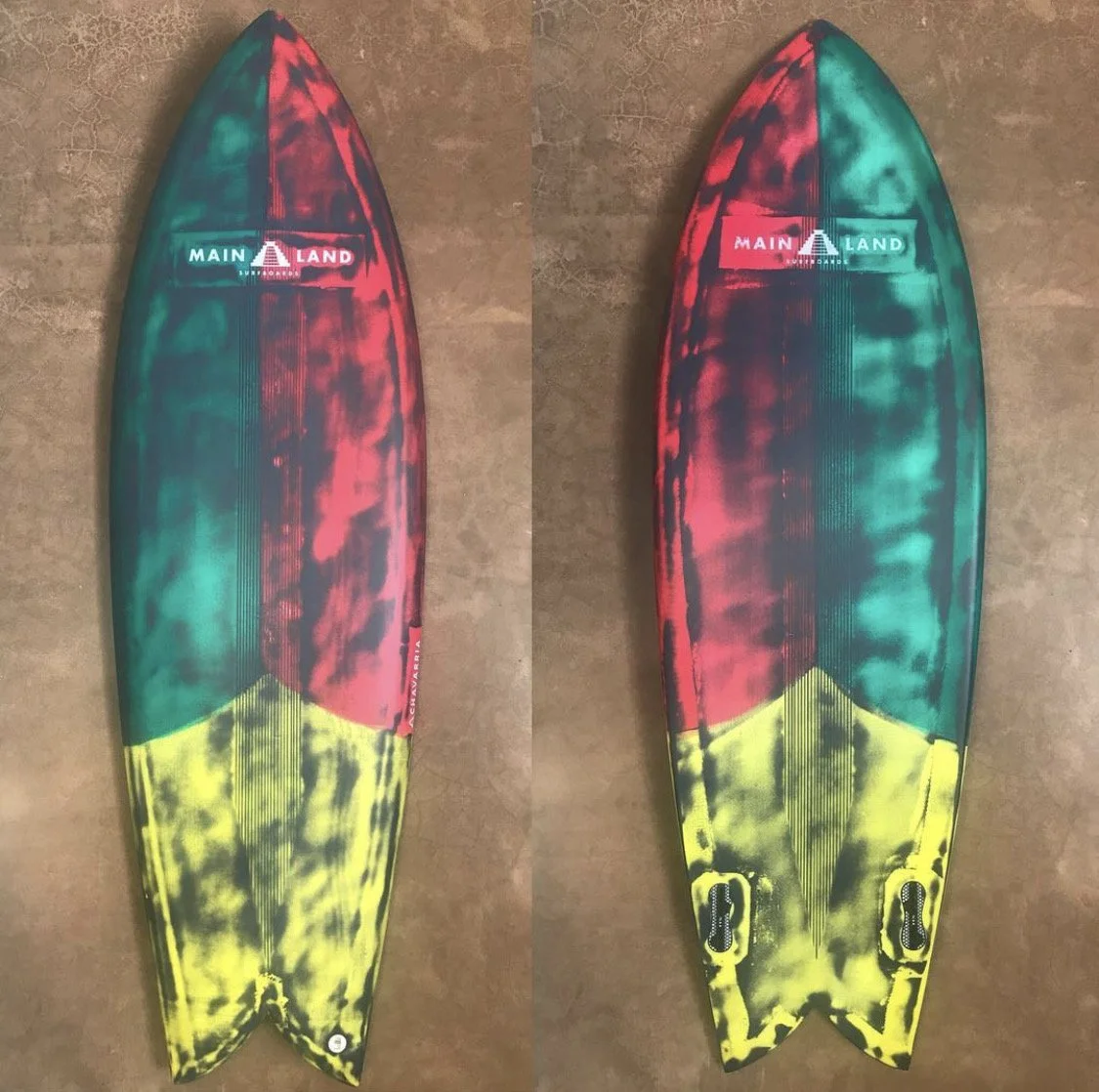 Rasta fishy tabla de surf personalizada