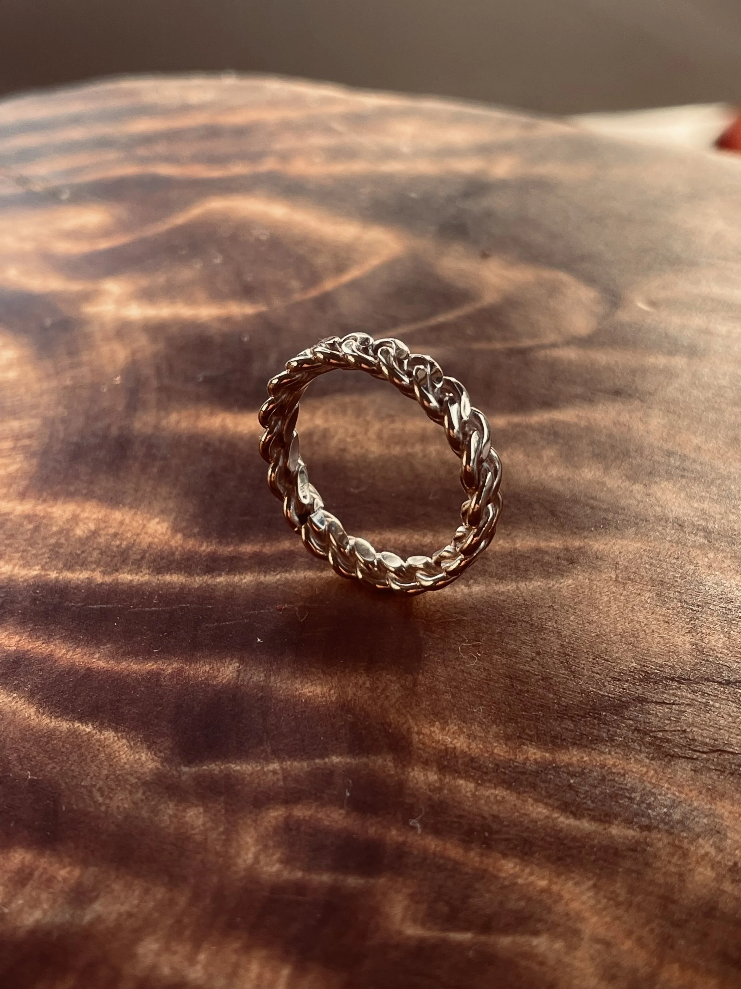 Cuban link ring
