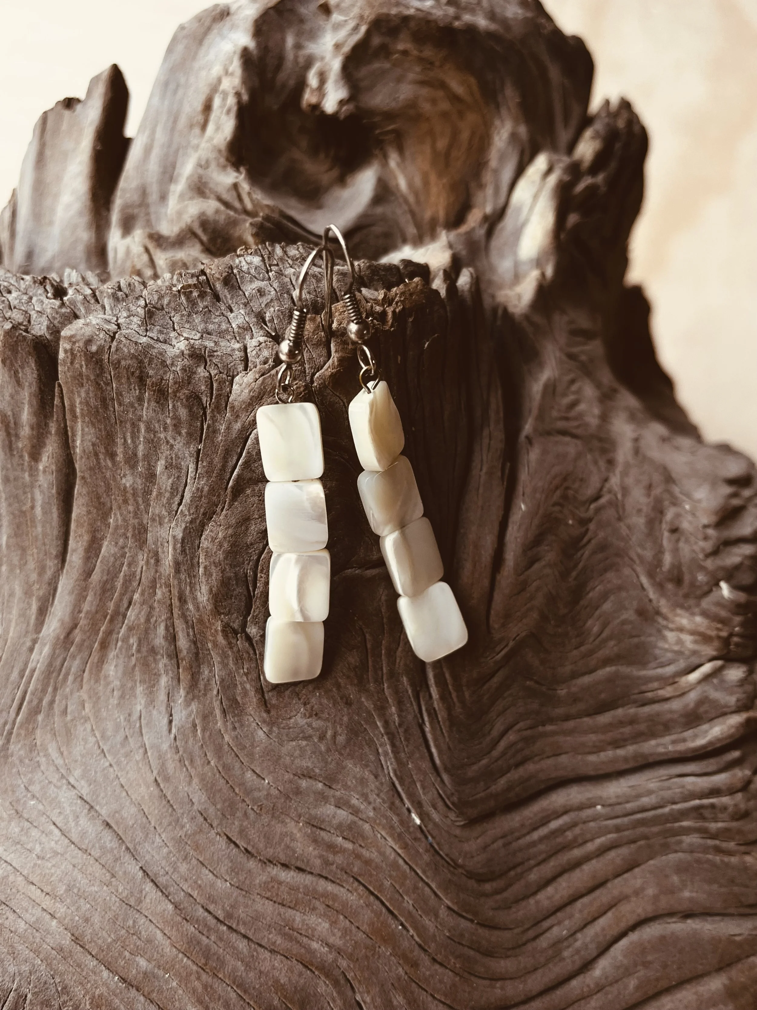 Vintage Mother of pearl earrings
