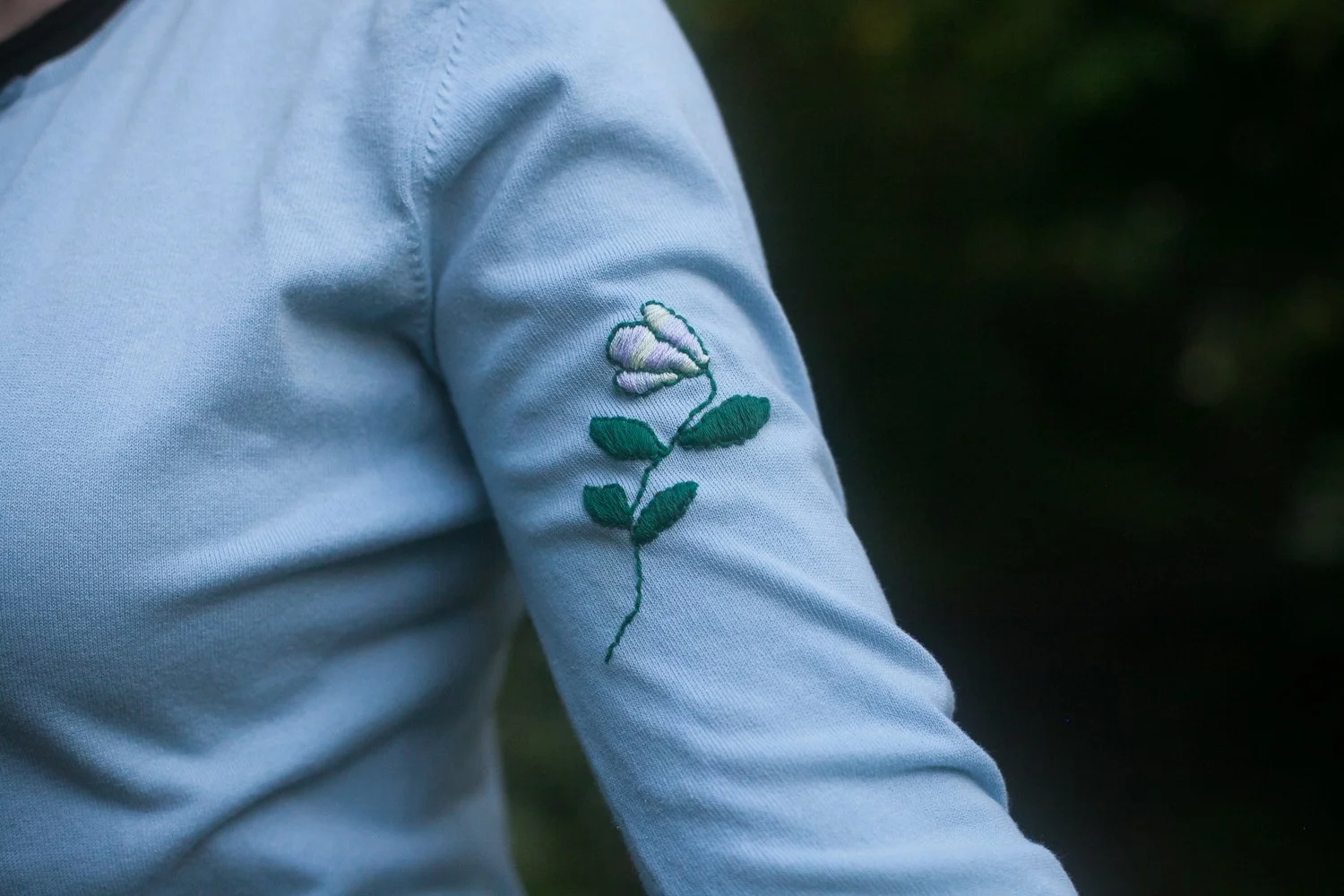 embroidery - stain coverup