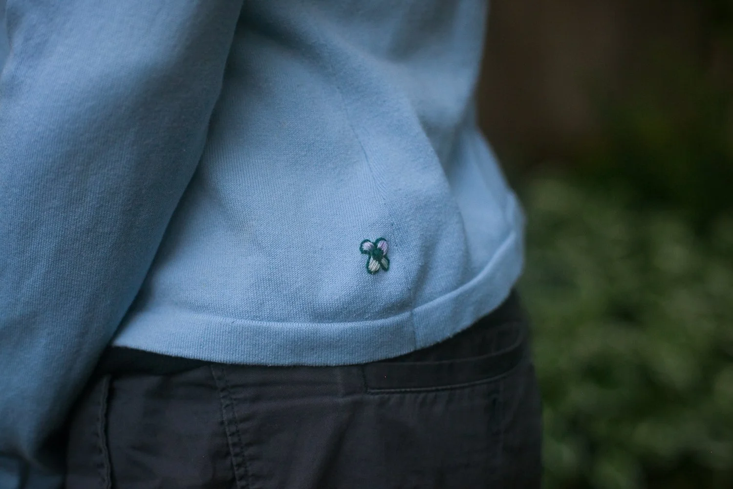 embroidery - stain coverup