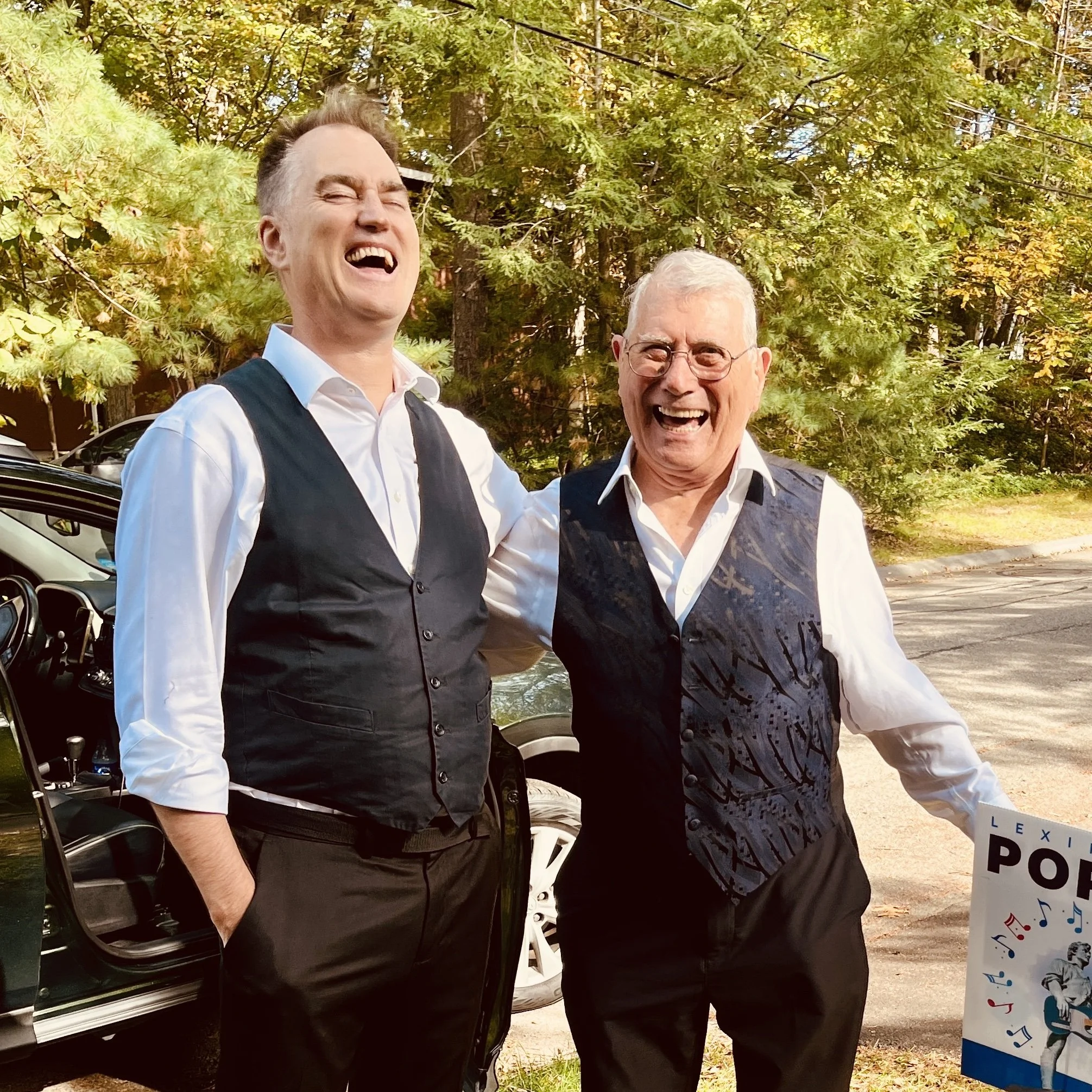 The Accidental Gentlemen performing live acoustic music at Lexington’s Annual Porchfest