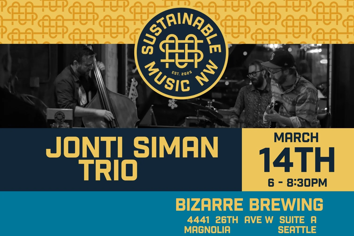 Jonti Siman Trio at Bizarre Brewing