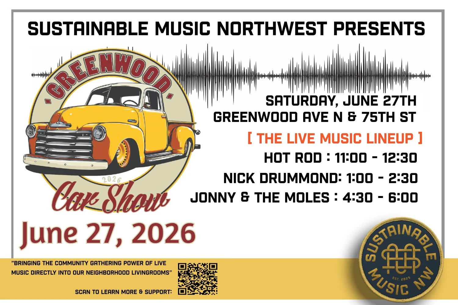 SMNW Stage at the Greenwood Car Show!