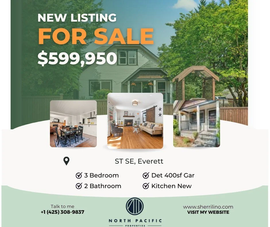 🚨 Hot New Listing! 🚨 Unlock incredible value with this 1923 Craftsman on 1721 63rd ST SE, Everett. Fully updated&mdash;new kitchen, new furnace, fresh double-pane windows &amp; more! 3 beds, 1.75 baths, attic storage, RV parking, detached garage, a