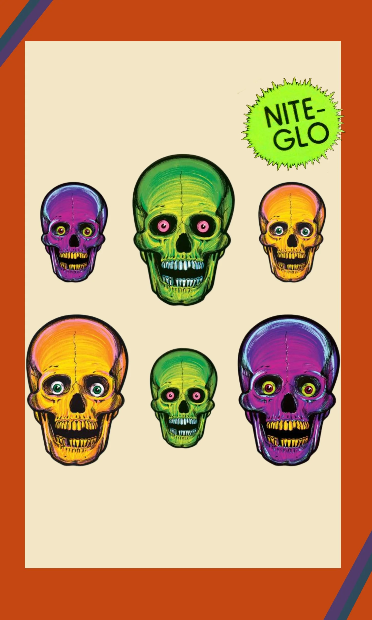 Nite-Glo Skull Cutouts