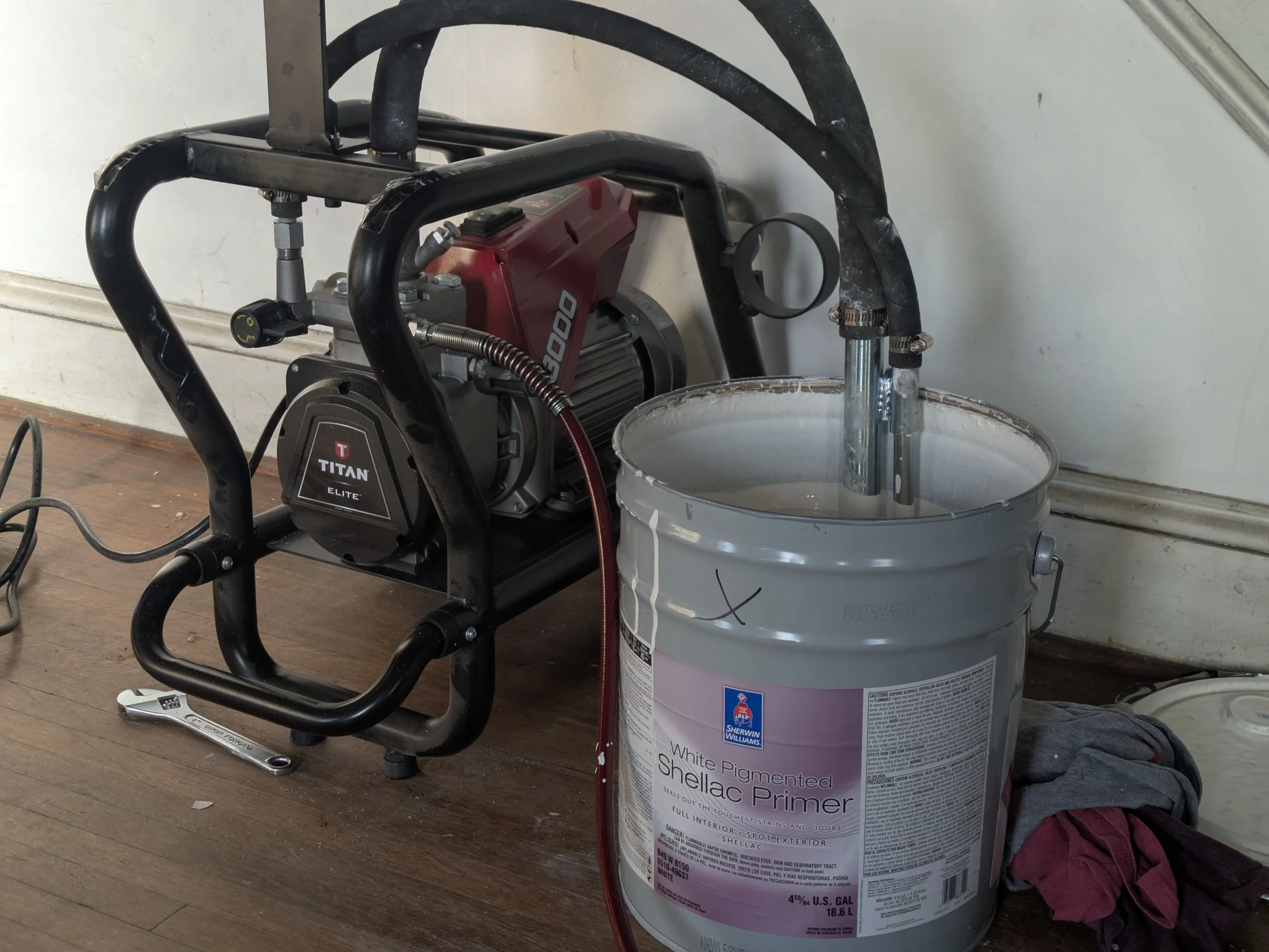 Shellac Spray Application