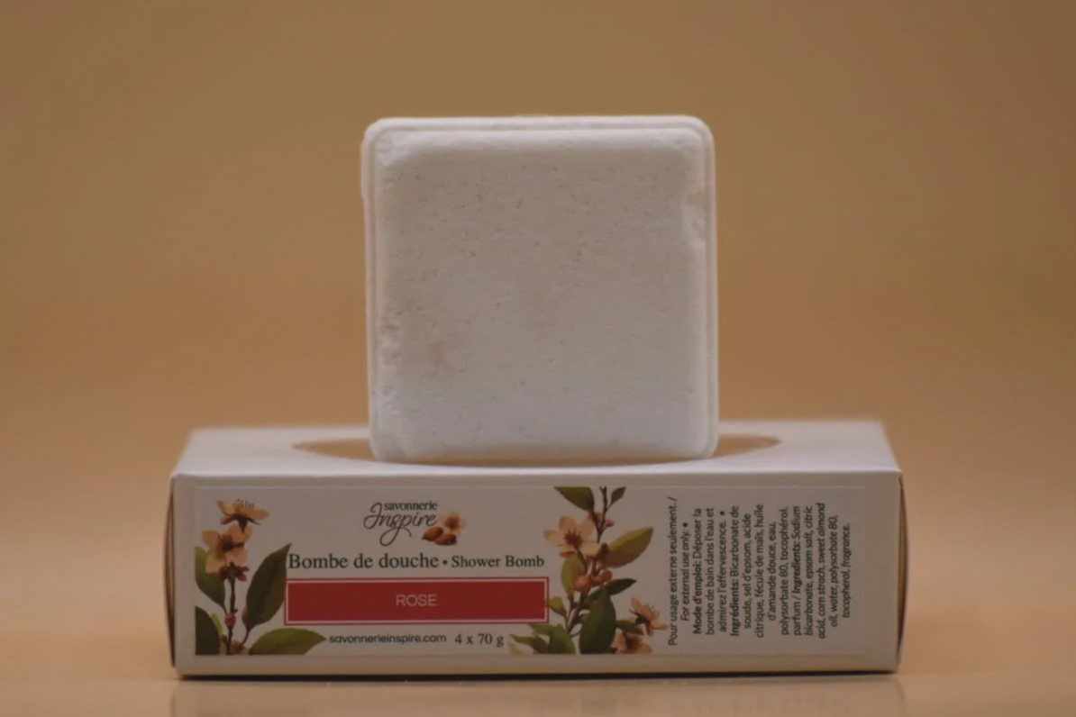 Bombe de bain/douche Rose