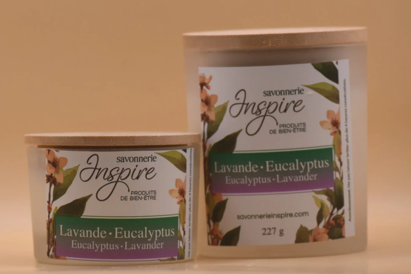 Chandelle Lavande et eucalyptus