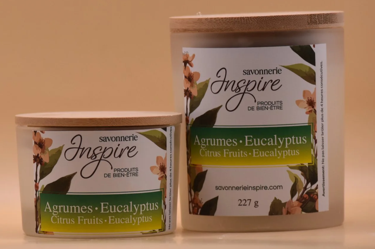 Chandelle agrumes et eucalyptus