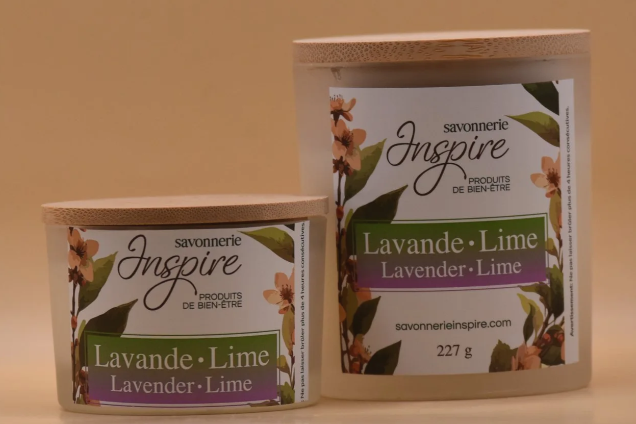 Chandelle Lavande et lime