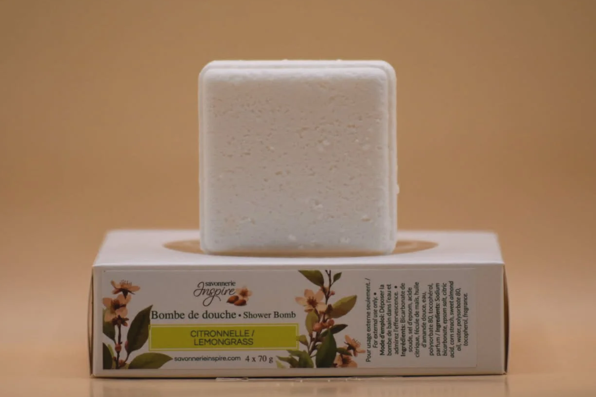 Bombe de bain/douche Citronnelle