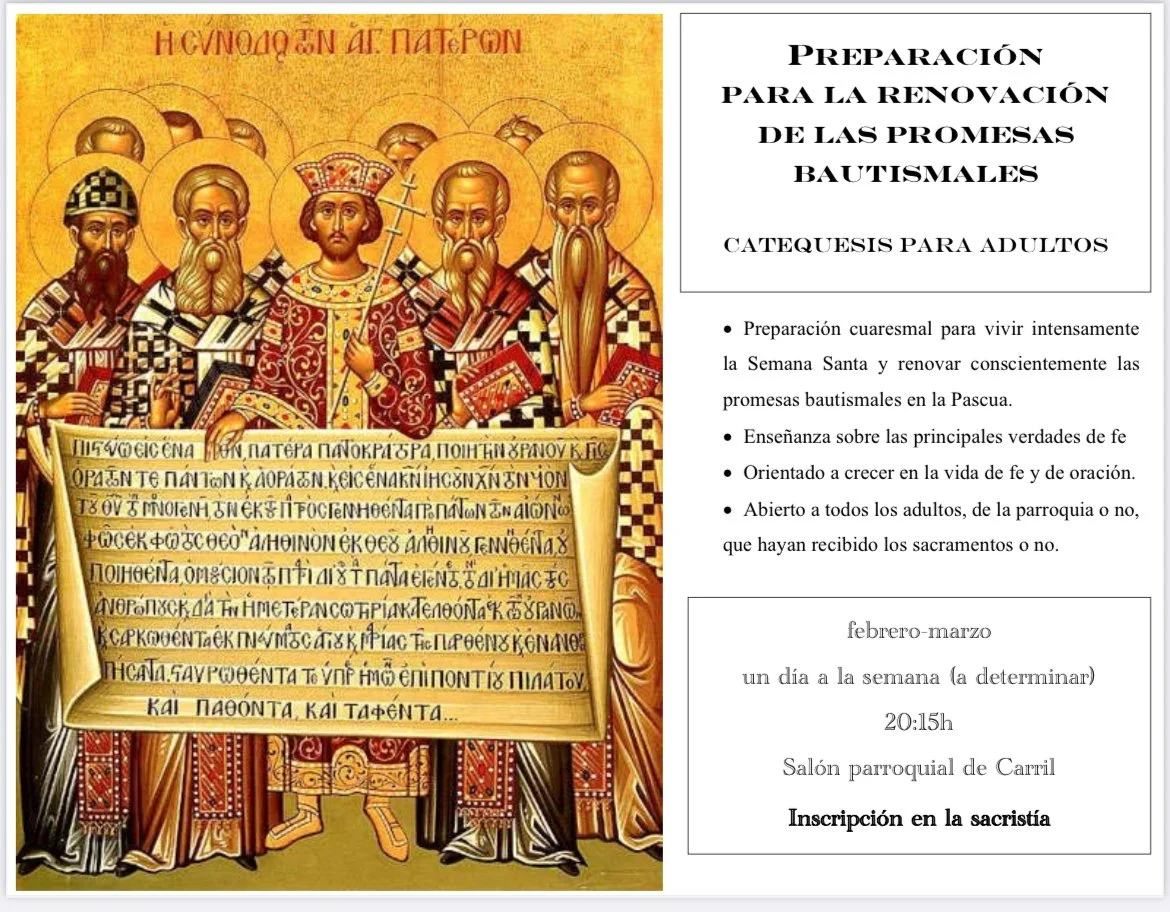 Preparación para la renovación de las promesas bautismales