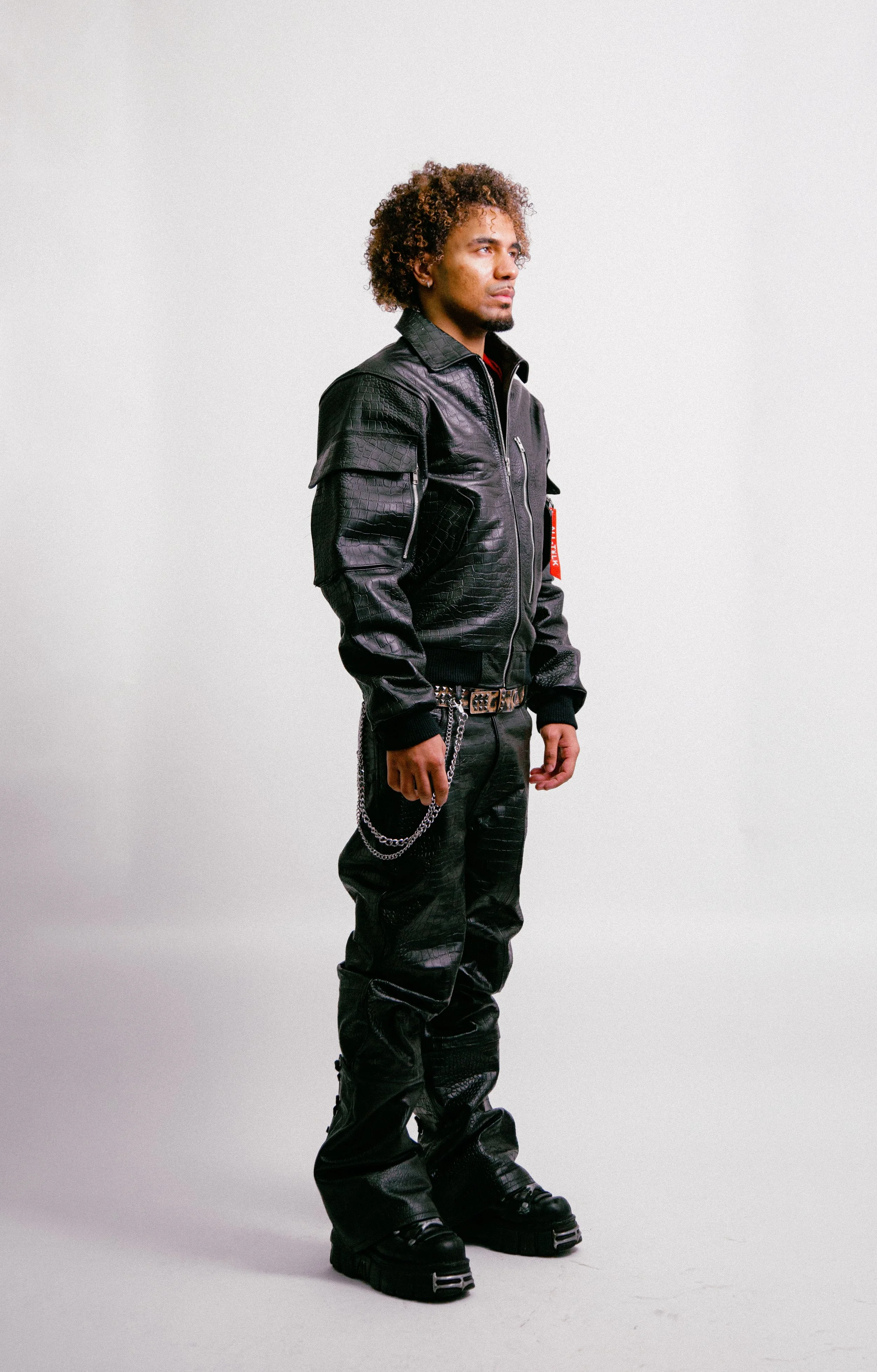 Defiant Pants and Protection Bomber V1 (Black Croc Set)