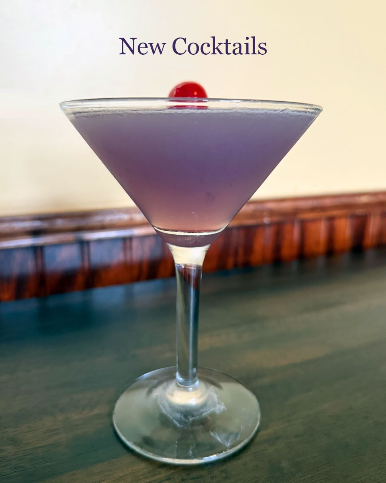 New cocktail list for Spring 2025!