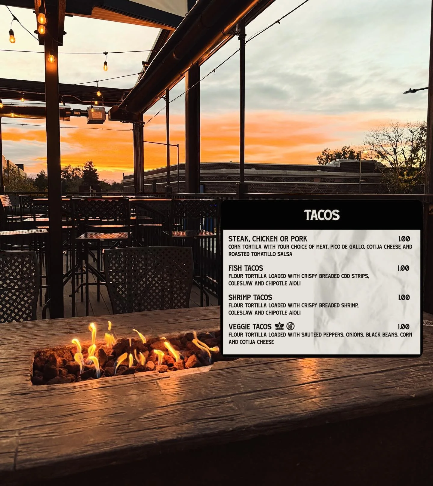 $1 Tacos Every Tuesday!
😎🔥🌮