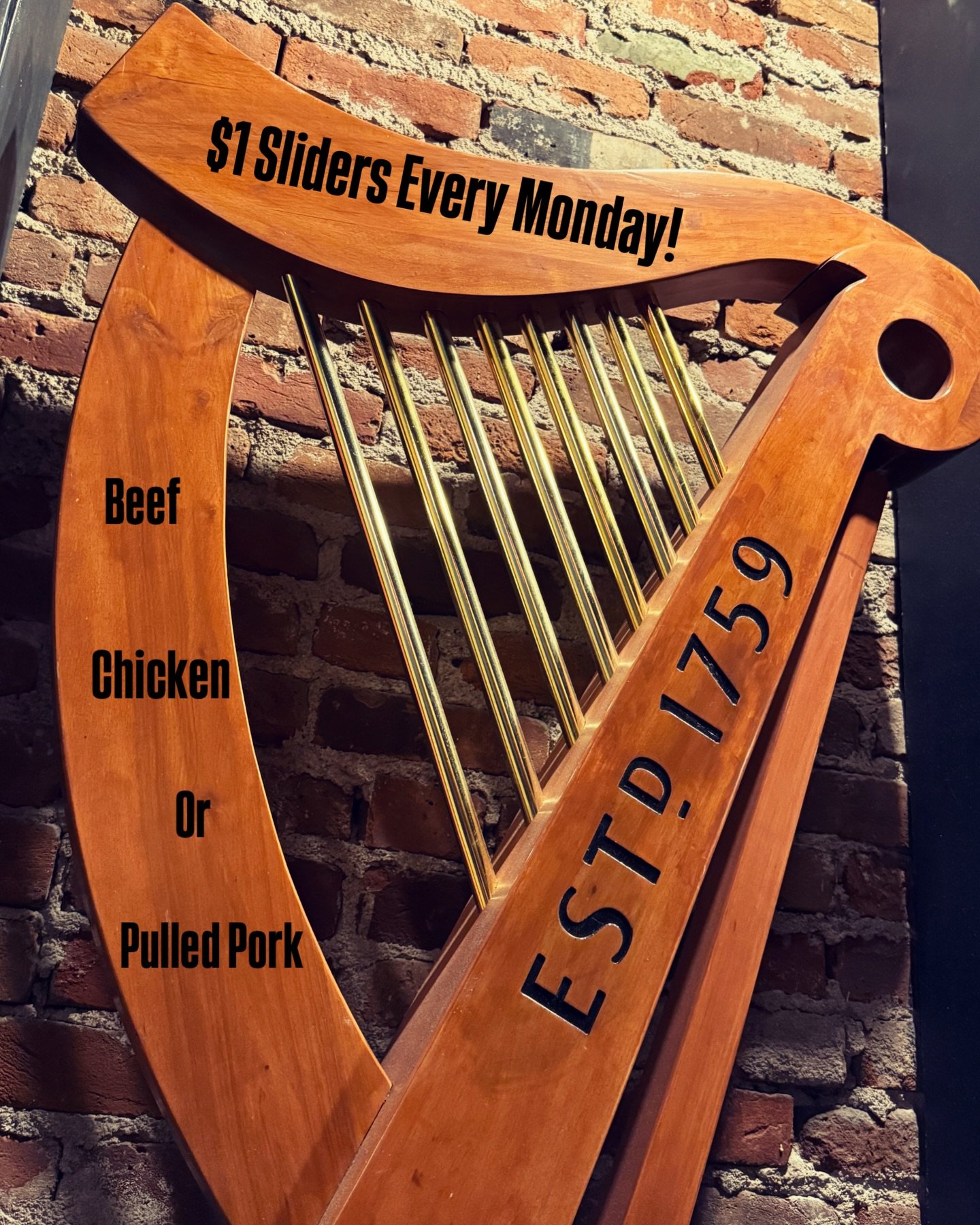 $1 Sliders Every Monday!

Beef, Chicken or Pulled Pork!

🔥🍔😎