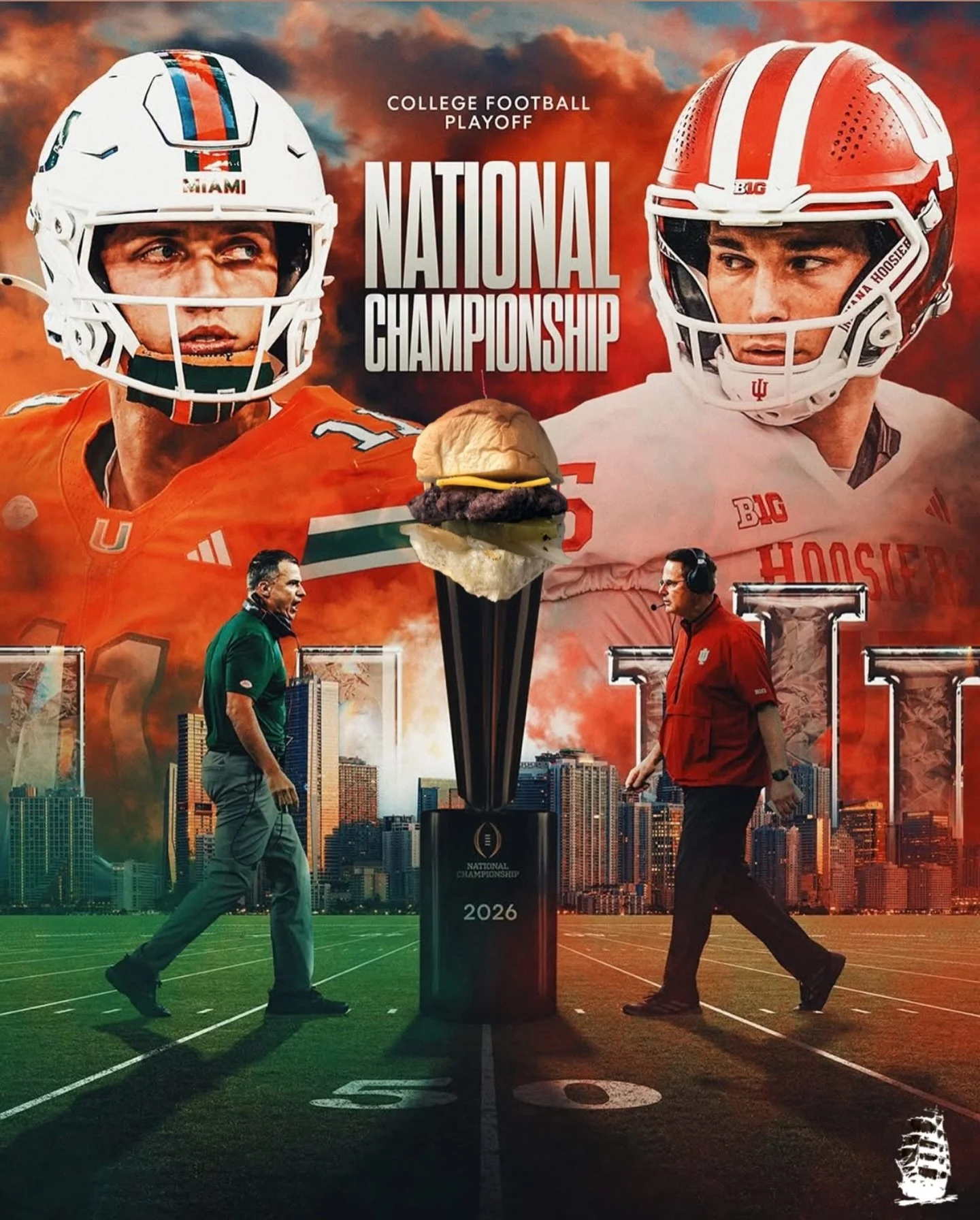 College Football National Championship &amp; $1 Sliders Tonight!

Indiana vs Miami is at 5:30pm!

Plus we have Beef, Chicken or Pulled Pork Sliders! Each just $1!

🍔🔥🏈