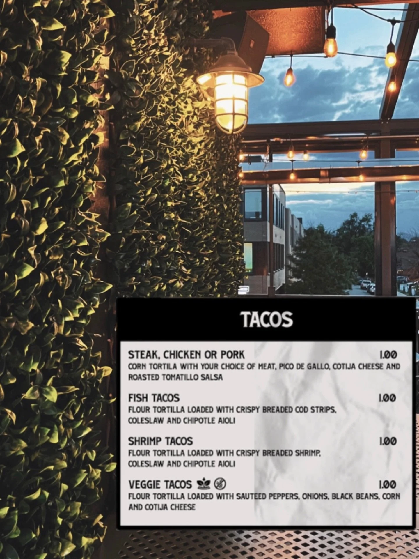 $1 Tacos Every Tuesday!