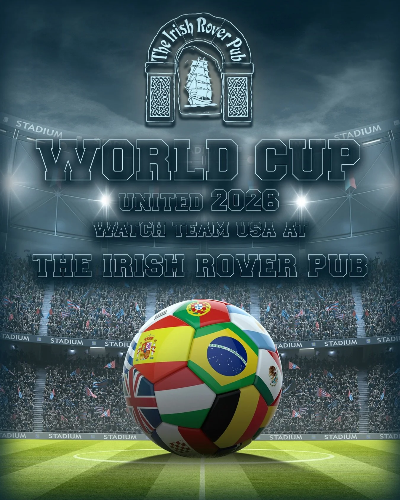 The World Cup is right around the corner. Watch all USA games with sound, on the Irish rover pub&rsquo;s rooftop patio!