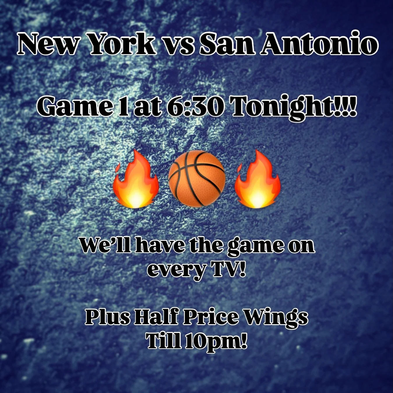 Game 1 Tonight at 6:30pm!