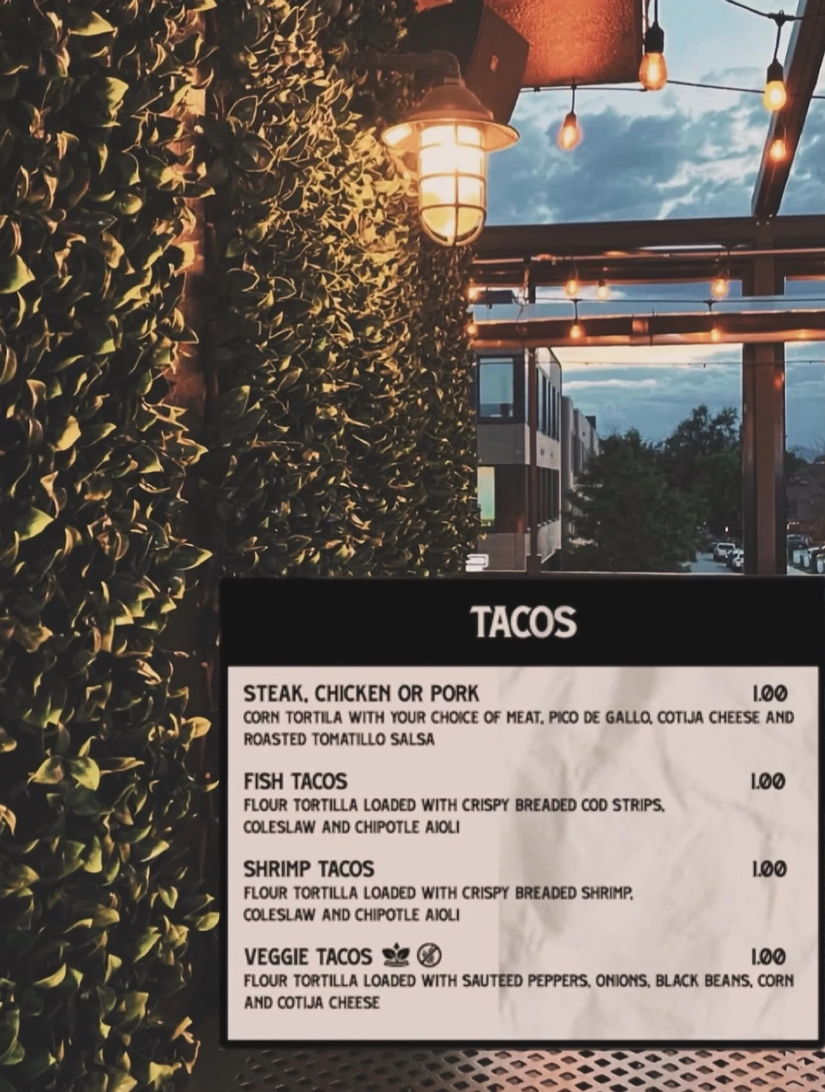 $1 Tacos Every Tuesday!